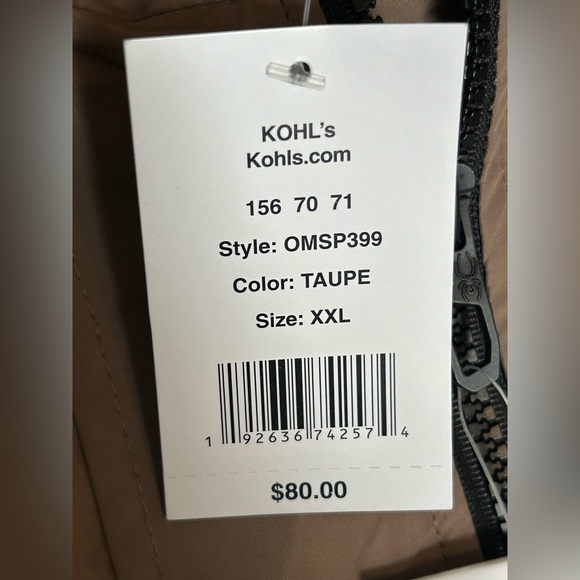 Spyder Men's Beige Windbreaker Jacket - Picture 15 of 15